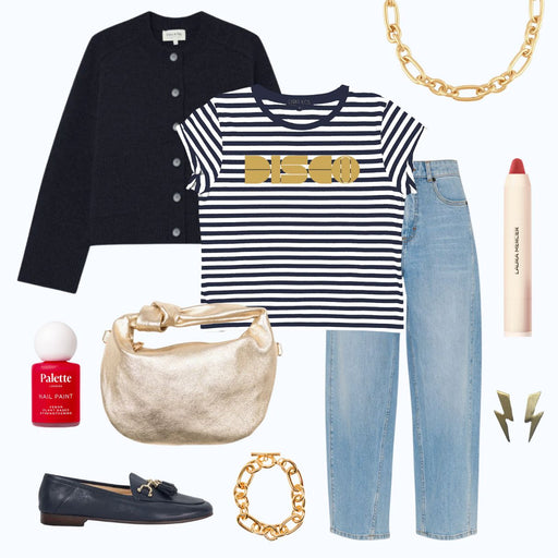 Shop The Look - DISCO Navy Stripe