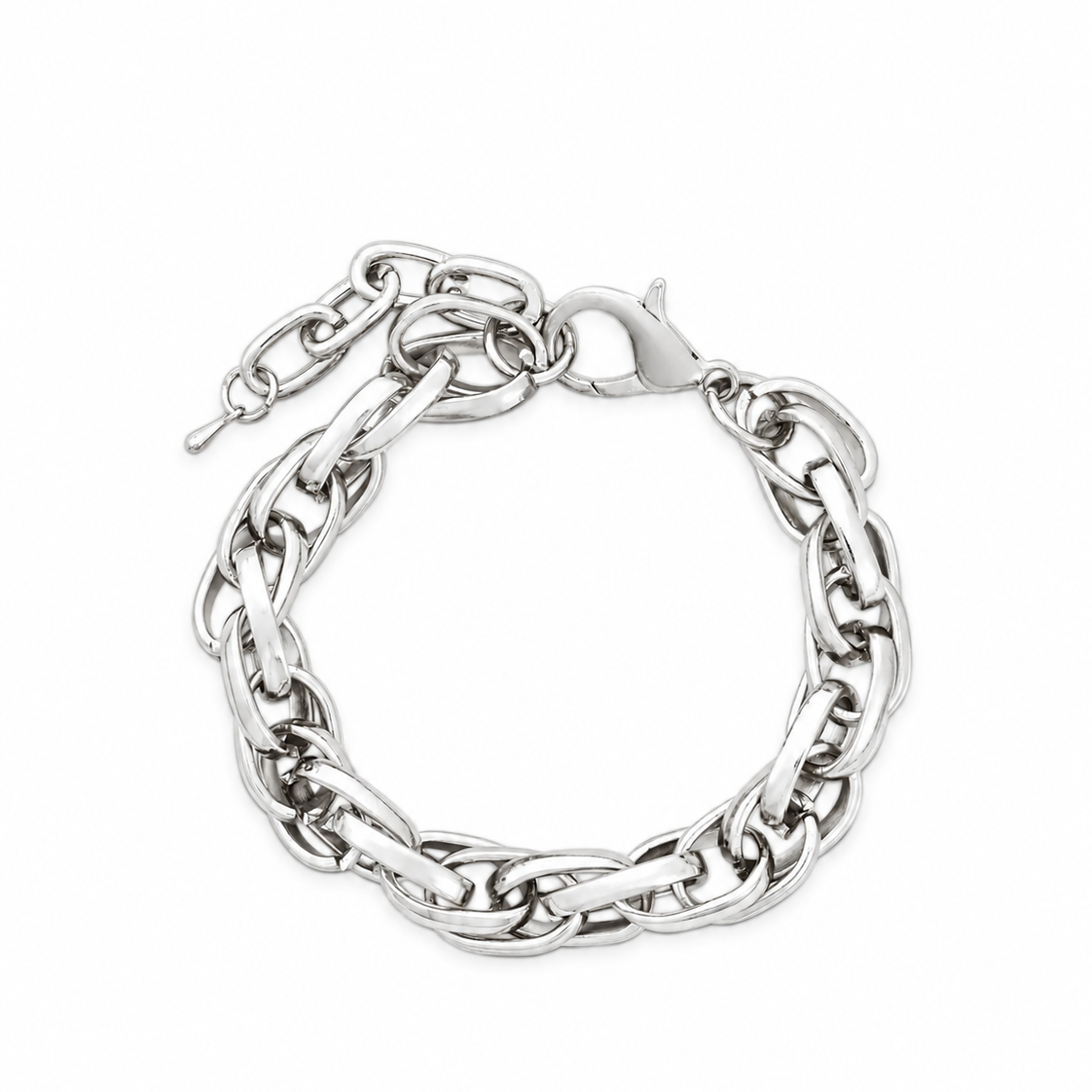 Chunky Link Chain Bracelet Silver
