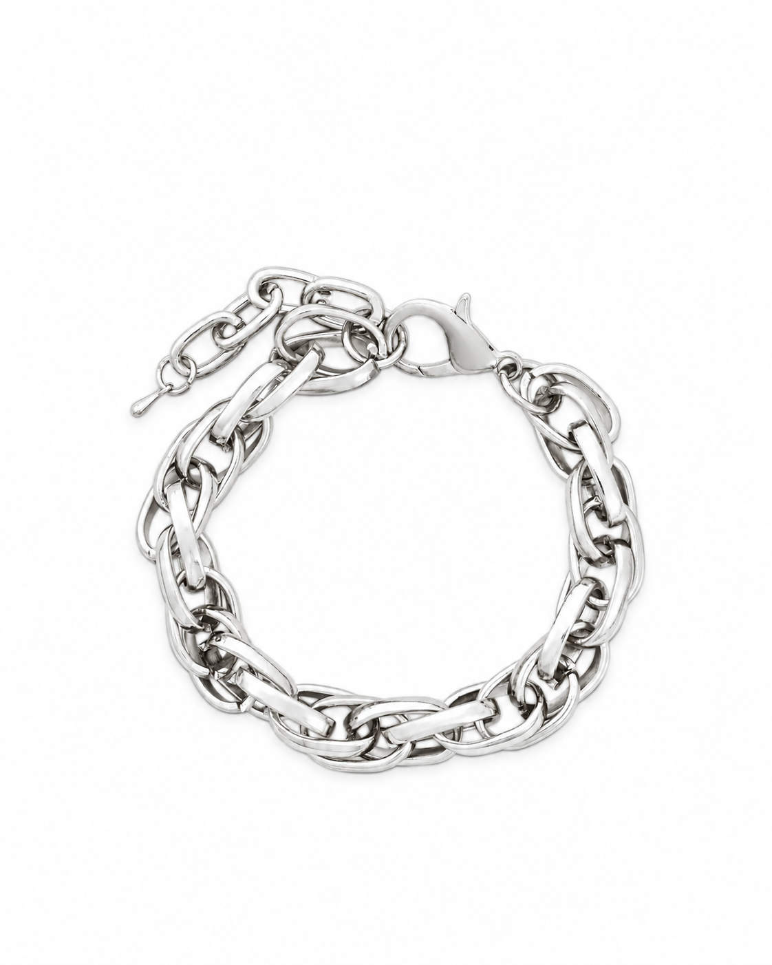 Chunky Link Chain Bracelet Silver