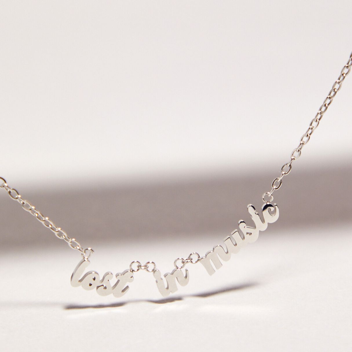 lost in music pendant gift for music lover