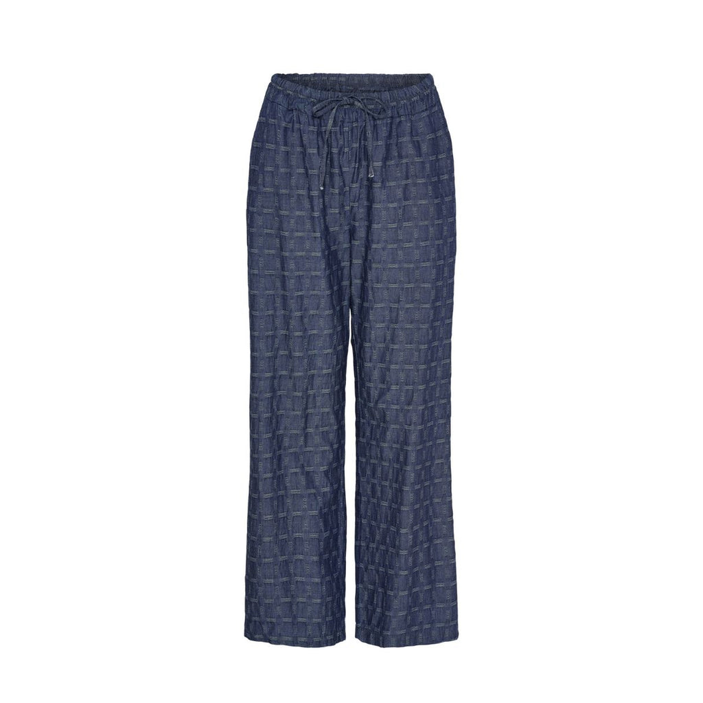 Denim Check Trousers