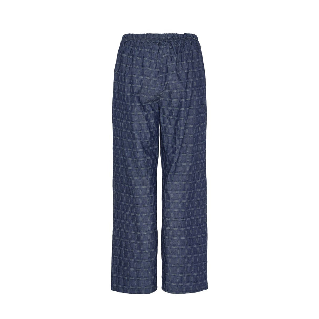 Denim Check Trousers