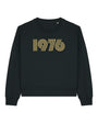 1976 black & gold years sweatshirt Disko Kids 