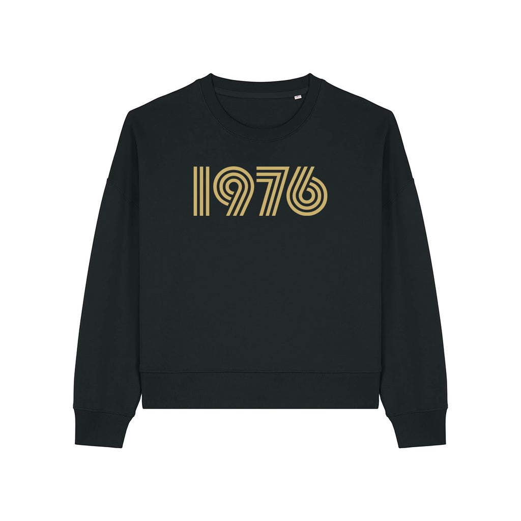 1976 black & gold years sweatshirt Disko Kids 