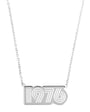 Silver 1976 Birthday Present Pendant Necklace - Disko Kids