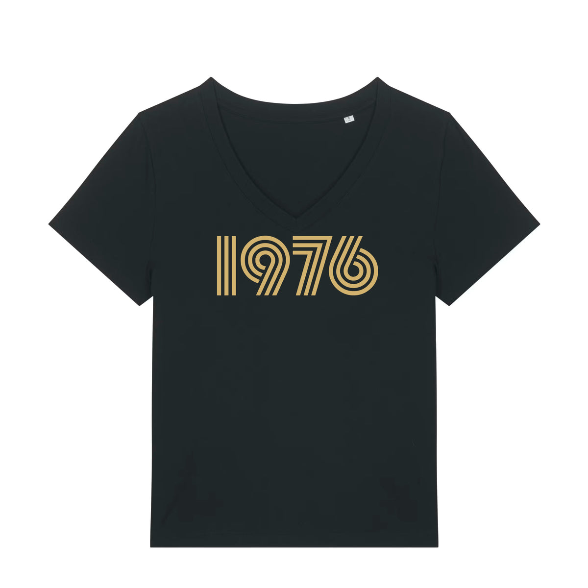 1976 v neck tshirt 50th birthday gift