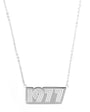Silver 1977 Birthday Present Pendant Necklace - Disko Kids