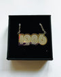 Necklace with '1986' design in silver - disko kids