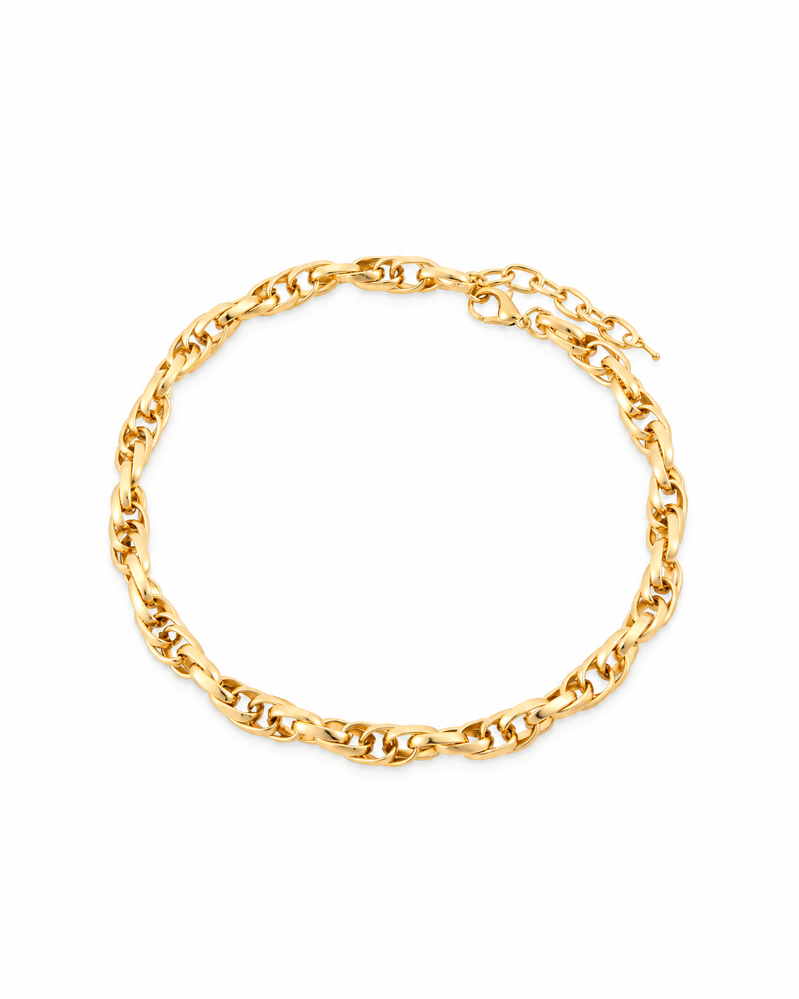 A gold curb link chain necklace with a lobster clasp - disko kids gift ideas