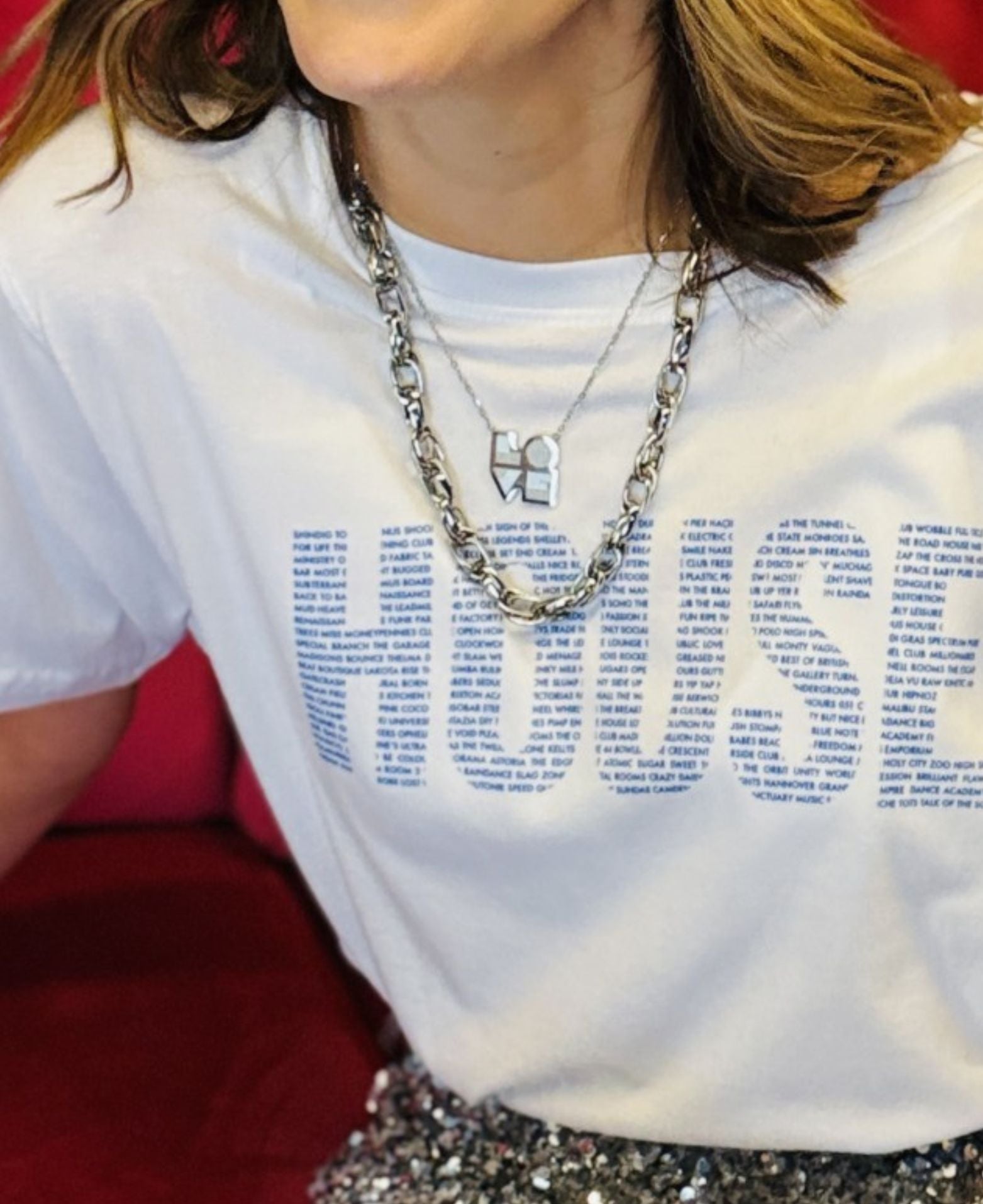Chunky Link Chain Necklace Silver