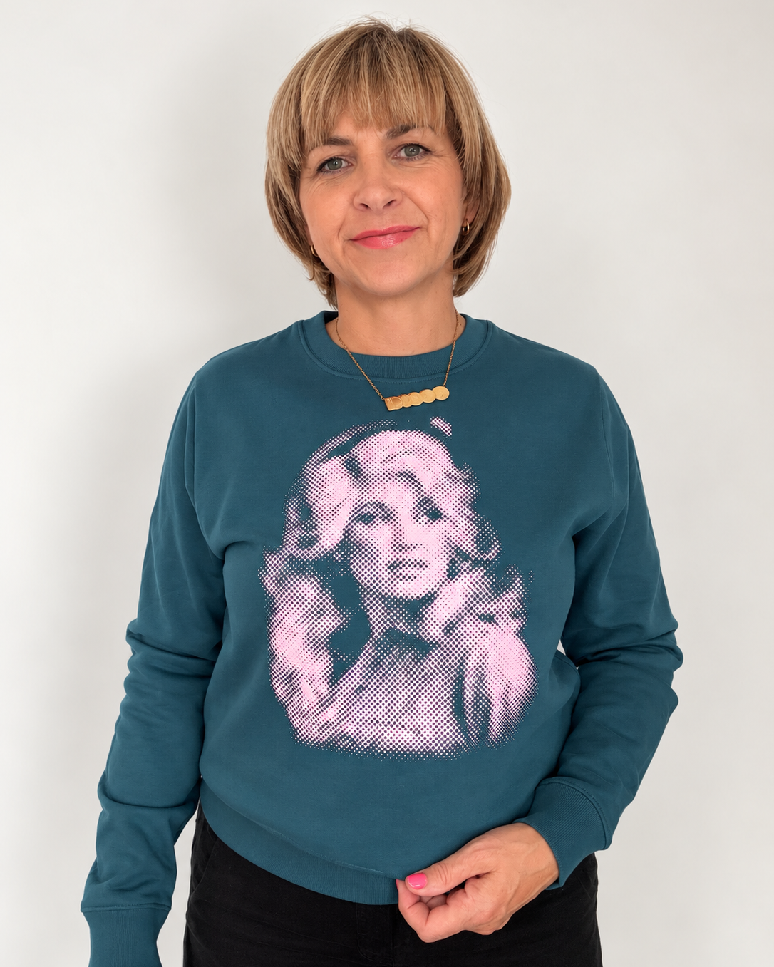Dolly Dots Loletta Sweatshirt Teal