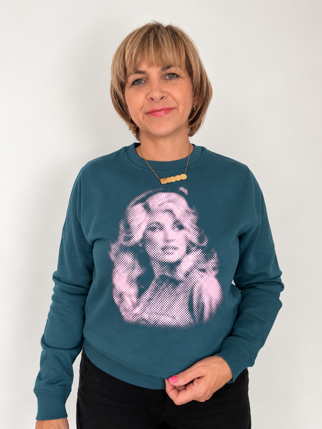 Dolly Dots Loletta Sweatshirt Teal