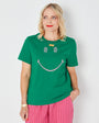 disco smile disko kids green tshirt with smile graphic 