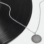 Disco Ball Pendant Silver