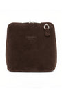 Dark Brown Suede Cross Body Bag Disko Kids 