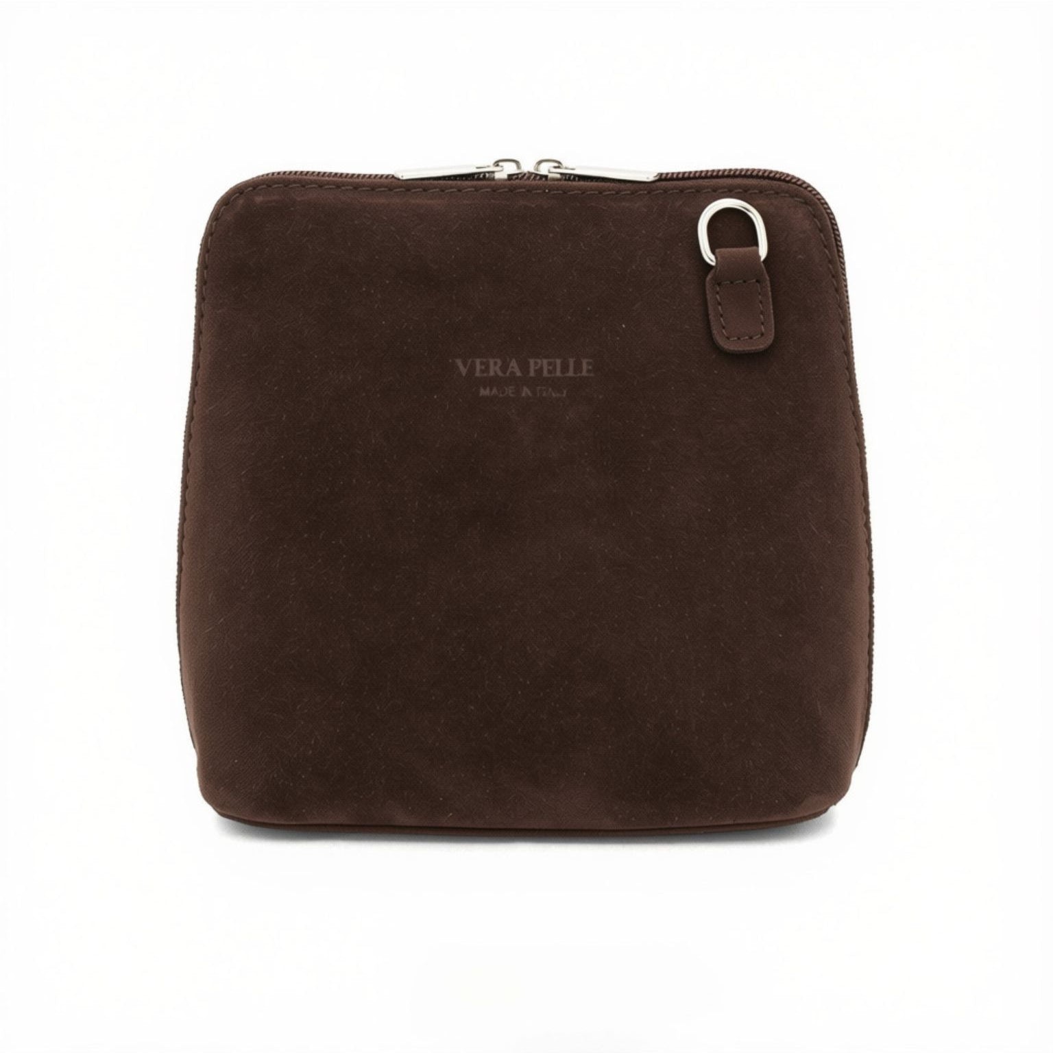 Dark Brown Suede Cross Body Bag Disko Kids 