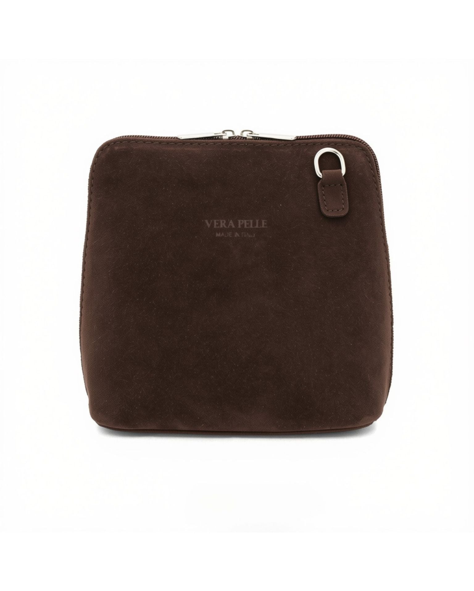 Dark Brown Suede Cross Body Bag Disko Kids 