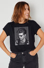 Careless Disco Candi Tshirt Black george michael inspired graphic tshirt shown on model