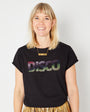 Black Disco Embellished Tshirt Disko Kids Womenswear