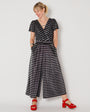Black & Silver Metallic stripe jumpsuit - Disko Kids
