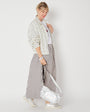 Stripe cotton a line skirt summer festival disko kids 