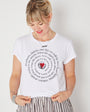 Brothers, Sisters tshirt with black & red ink - Disko Kids