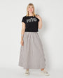 Womens 1976 black tshirt with silver print - Disko Kids