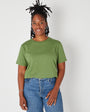 Classic Khaki Tshirt true fit basics Disko Kids Womenswear