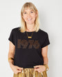 1976 embellished tshirt with gold skirt - Disko Kids