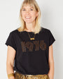 1976 embellished tshirt with gold skirt - Disko Kids