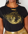Disco Gold  Necklace Pendant Large Disko Kids 