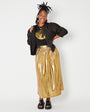 Black & Gold cotton Reversible Jacket, festival  -Disko Kids