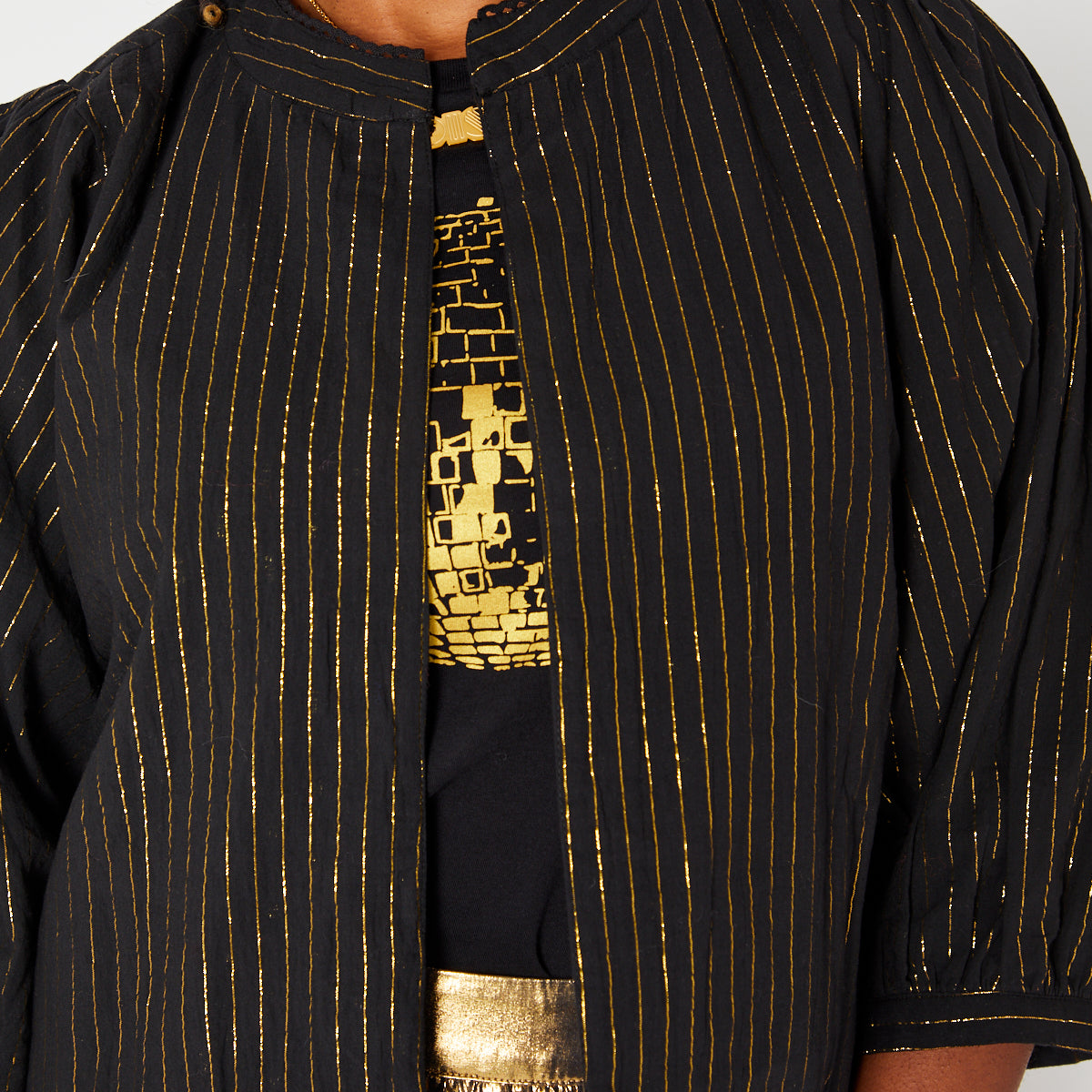 Black & Gold Reversible Jacket