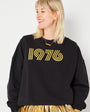 1976 black & gold years sweatshirt Disko Kids 