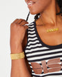 Disco Gold  Necklace Pendant Large Disko Kids 