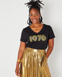 1976 Black & Gold V Neck - Disko Kids