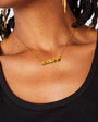 Small Gold Disco Pendant Necklace - Disko kids