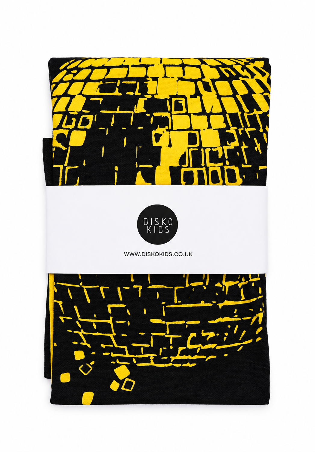 Kitchen Disco Tea Towel Black & Gold
