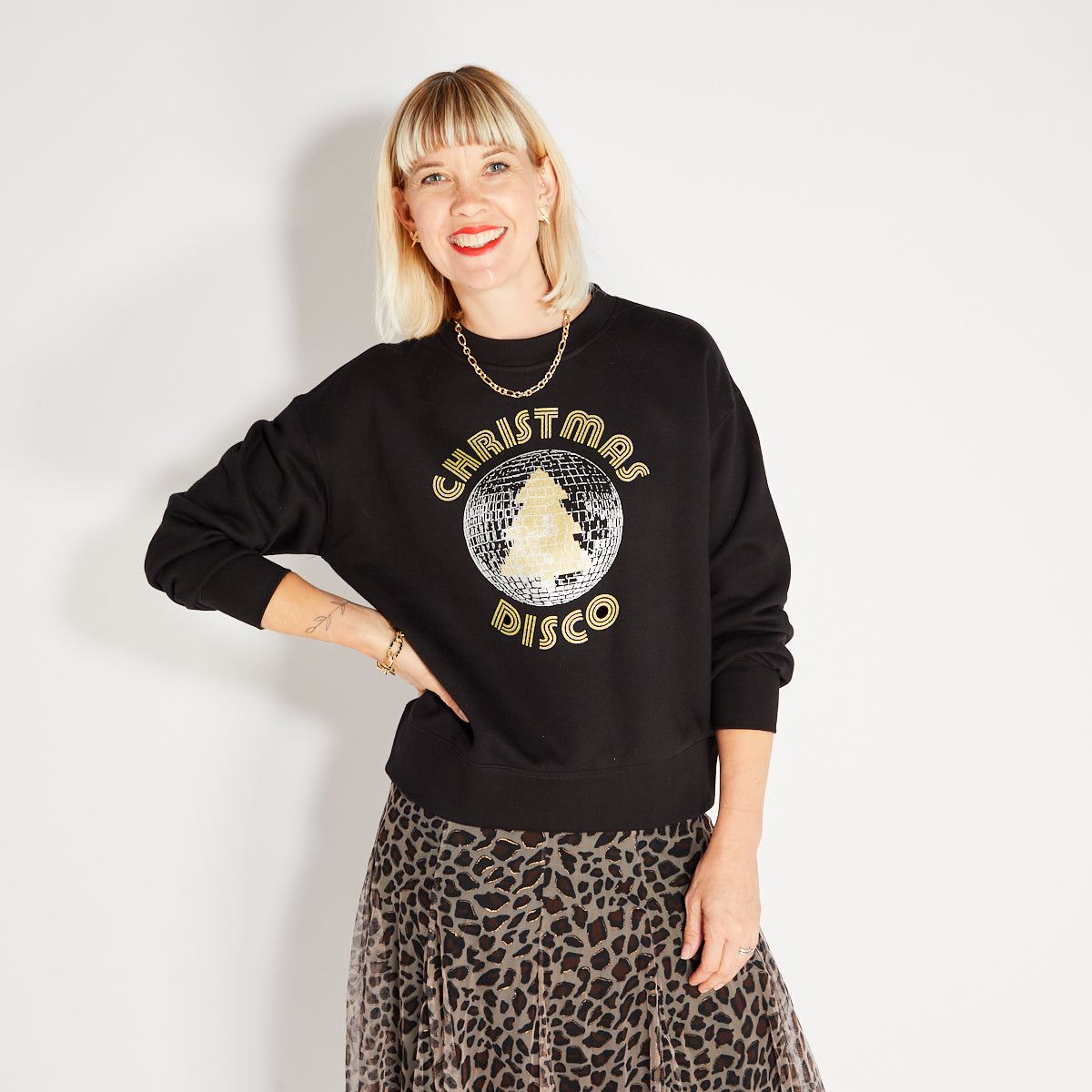 Black christmas sweatshirt clearance