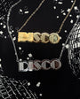 Small Gold Disco Pendant Necklace - Disko kids