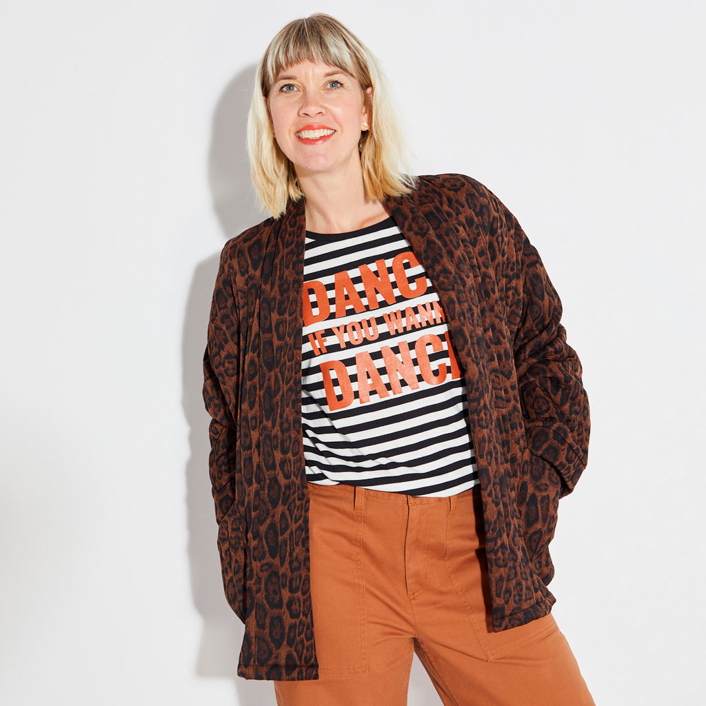 Dance If You Wanna Dance Striped Tshirt