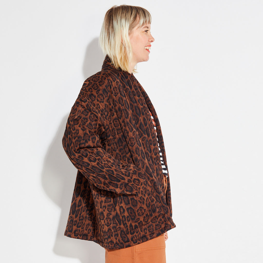 Leopard printJacket 
