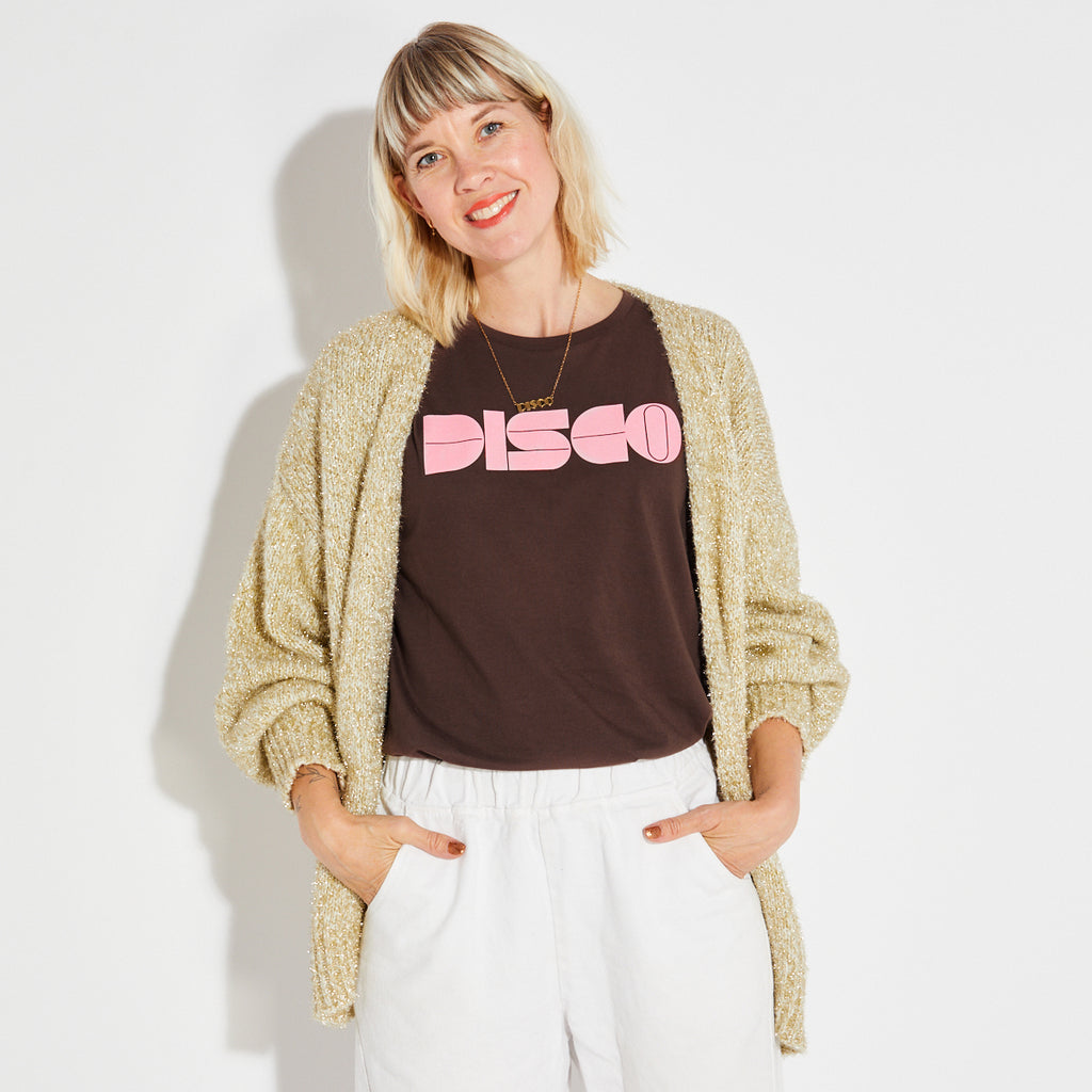 Disko Kids Graphic Disco Chocolate Tshirt 