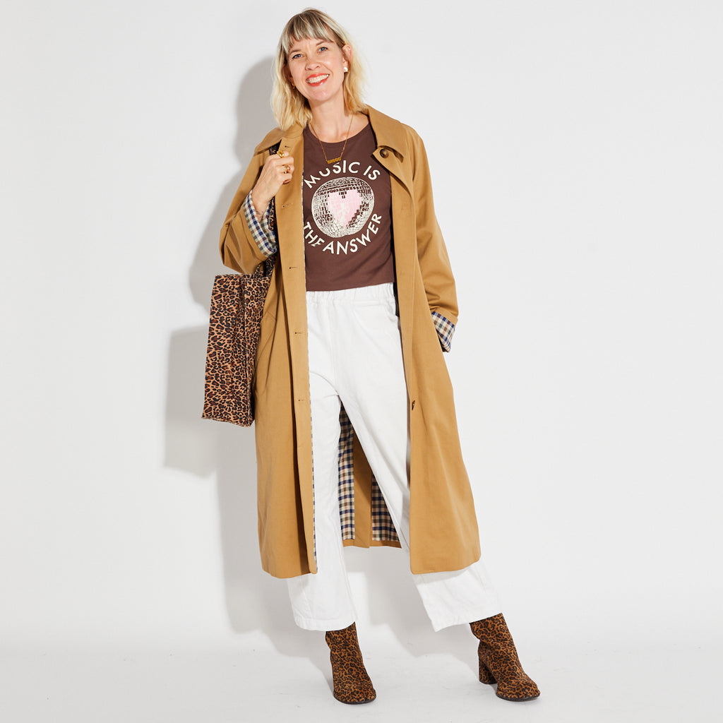 leopard bag gold disco canvas tote disko kids