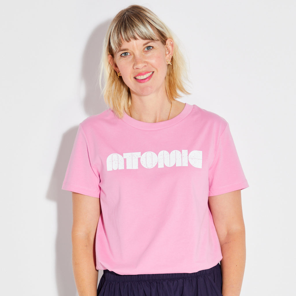 Atomic Pink Classic Cut Tshirt