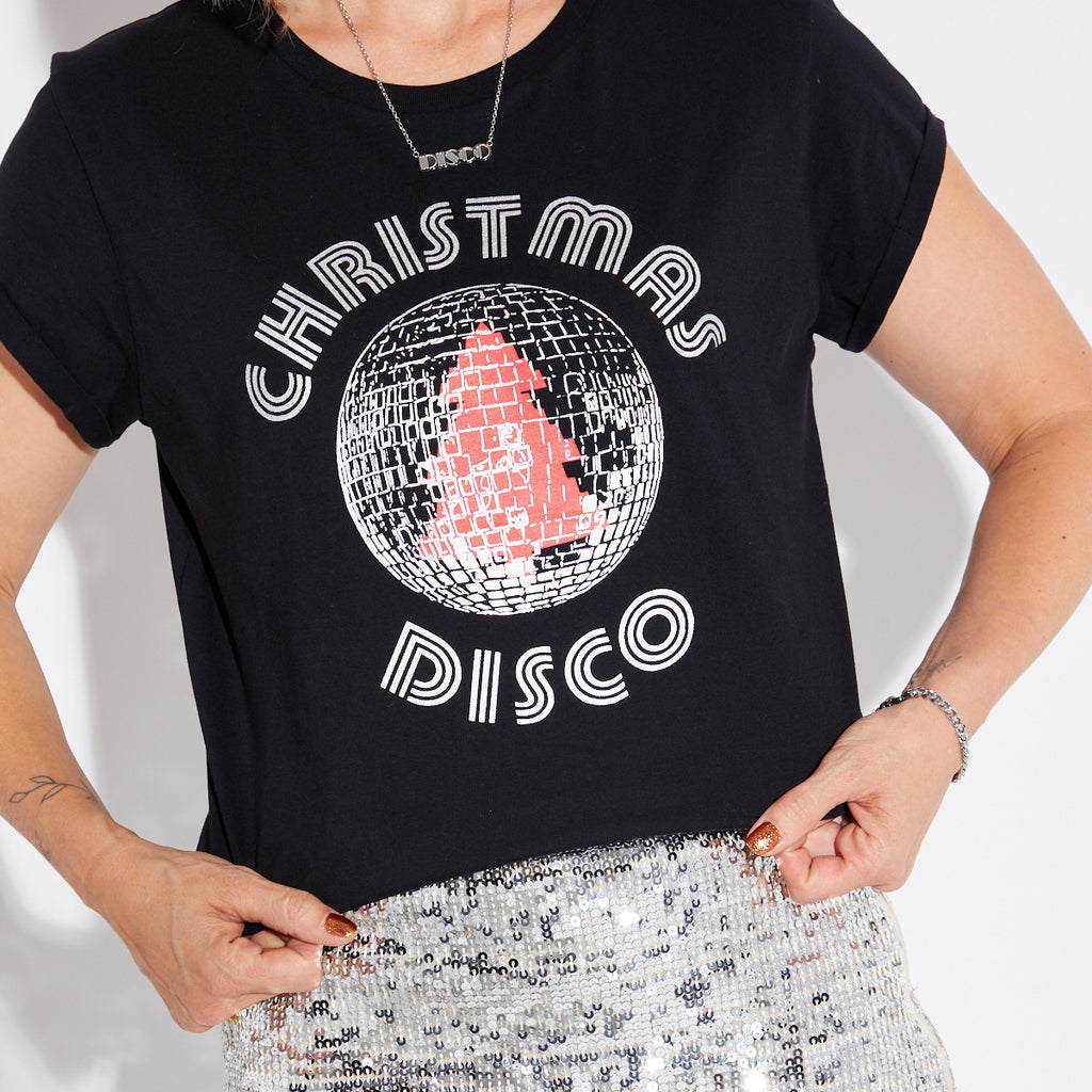Disco silver pendant small Christmas Disco 