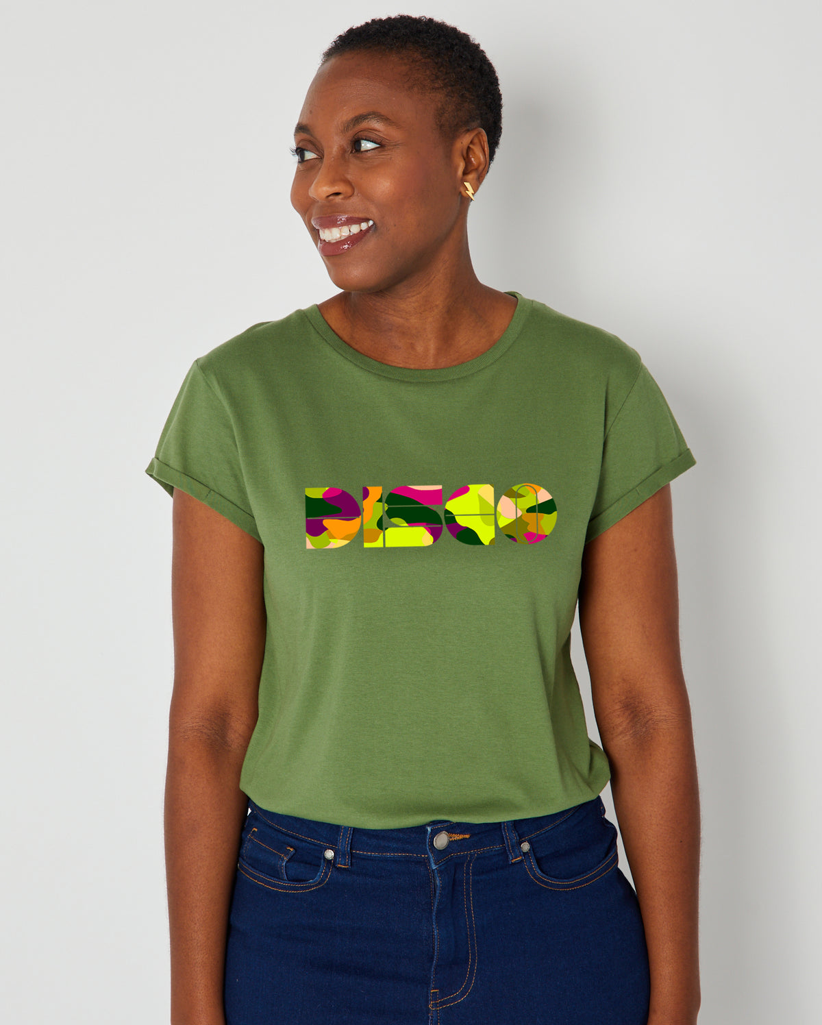 DISCO Candi Tshirt Olive & Camouflage