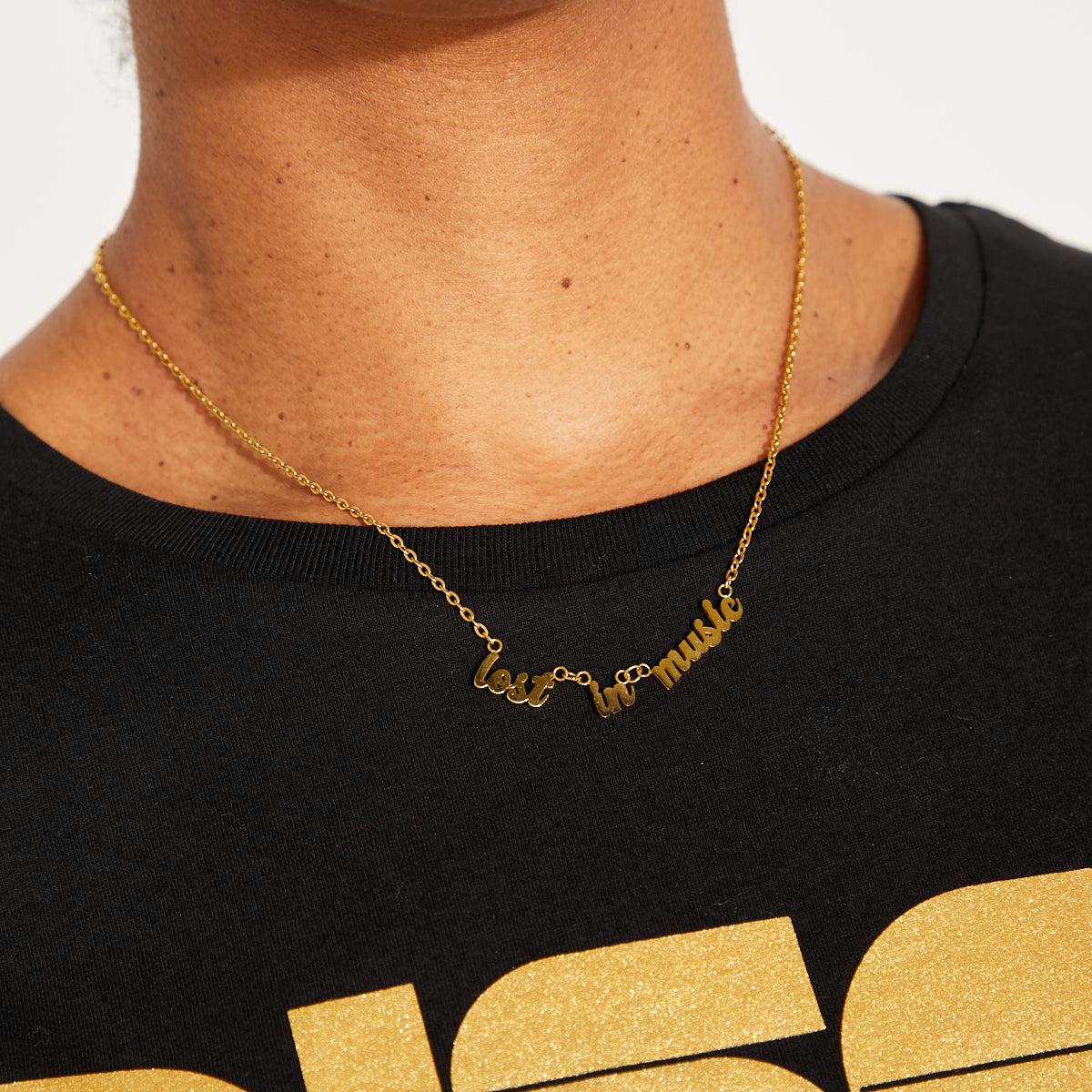 lost in music pendant gift for music lover