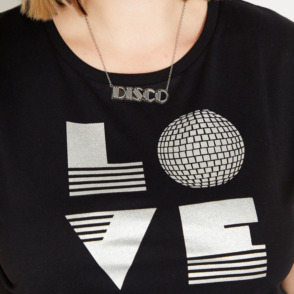 Disco Necklace Pendant Large Disko Kids 