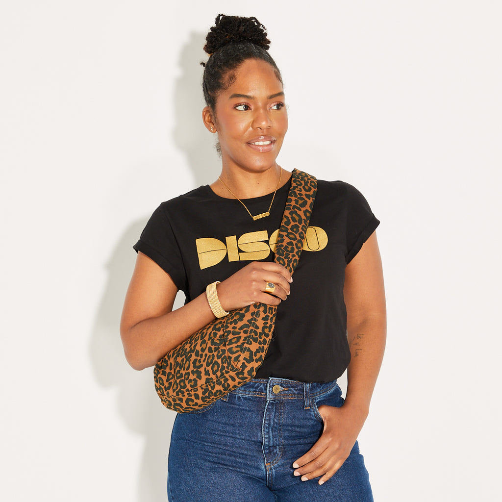 Leopard Print Crossbody Bag side